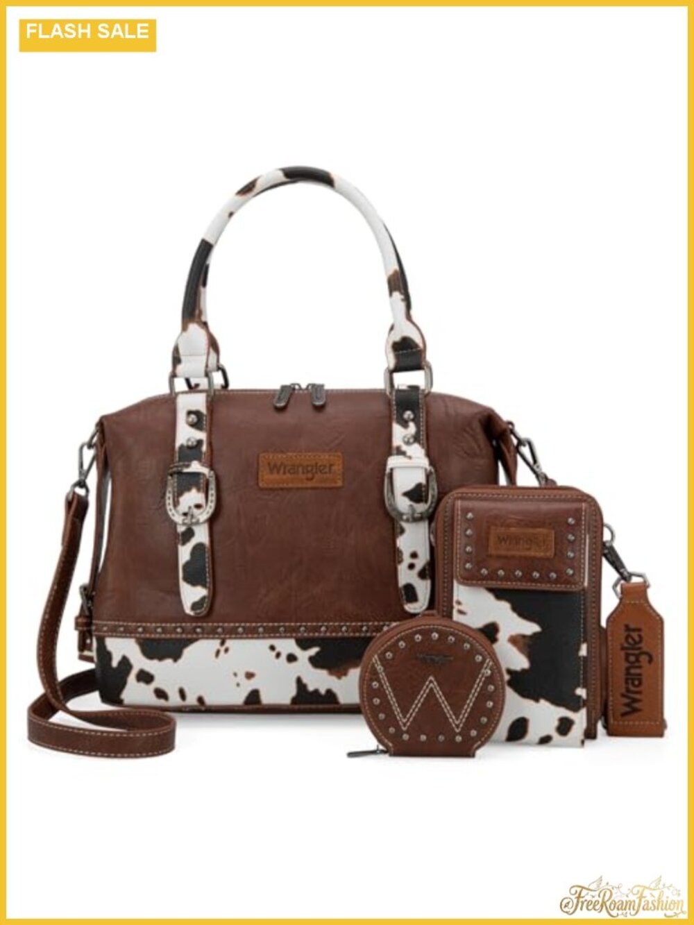 3pc Doctor Satchel Bag Set Faux Leather Crossbody Purse with Cell Phone Bag